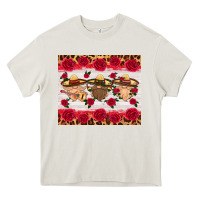 Cream mexico gnomes mouse pad Heavy Core Tee - HRA Design Shop