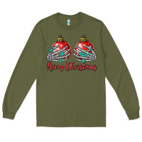 Army Green merry christmas Long Sleeve Tee - MaliasSmallBusiness