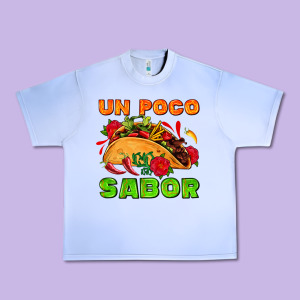 Un Poco Sabor With Taco And Pepper Urban Heavy Tee Designed By Adodesignshop