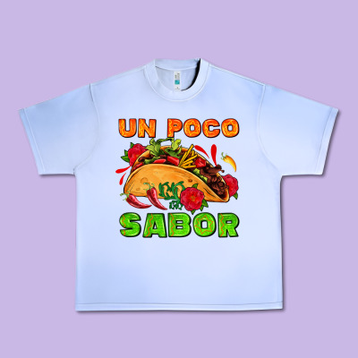 Un Poco Sabor With Taco And Pepper Urban Heavy Tee Designed By Adodesignshop