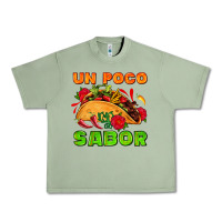 Oil Green un poco sabor with taco and pepper Urban Heavy Tee - AdoDesignShop