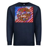 Navy American babe Premium Sweatshirt - TumblerDesignByShophia