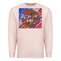 Pale Pink American babe Premium Sweatshirt - TumblerDesignByShophia