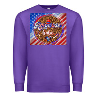 Purple American babe Premium Sweatshirt - TumblerDesignByShophia