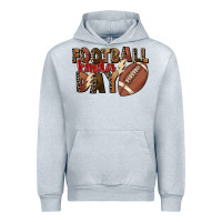 Heather Grey football kinda day Urban Hoodie - FaDigitalArtStudio