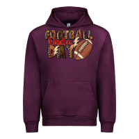 Mauve Wine football kinda day Urban Hoodie - FaDigitalArtStudio