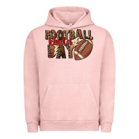 Pigment Salmon football kinda day Urban Hoodie - FaDigitalArtStudio