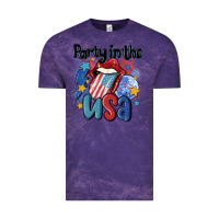 Cloud Purple party in the usa Vintage Tee - MaliasSmallBusiness