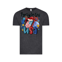 Vintage Black party in the usa Vintage Tee - MaliasSmallBusiness