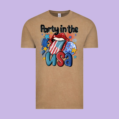 Party In The Usa Vintage Tee Designed By Maliassmallbusiness