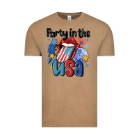 Vintage Coffee party in the usa Vintage Tee - MaliasSmallBusiness
