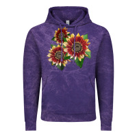 Cloud Purple Florenza Sunflower Vintage Hoodie - LillyAllenDesigns