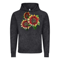 Vintage Black Florenza Sunflower Vintage Hoodie - LillyAllenDesigns