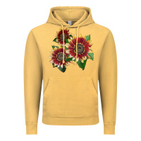 Vintage Mustard Florenza Sunflower Vintage Hoodie - LillyAllenDesigns