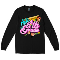 Black hello 4th grade Long Sleeve Tee - JahusDesignShop
