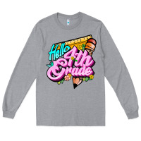 Heather Grey hello 4th grade Long Sleeve Tee - JahusDesignShop
