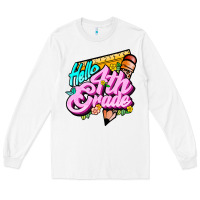 White hello 4th grade Long Sleeve Tee - JahusDesignShop