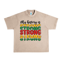 French Oak my history is strong Urban Heavy Tee - MaliasSmallBusiness