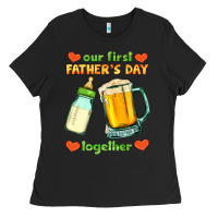 Black our first father's day together Ladies Tee - HRA Design Shop