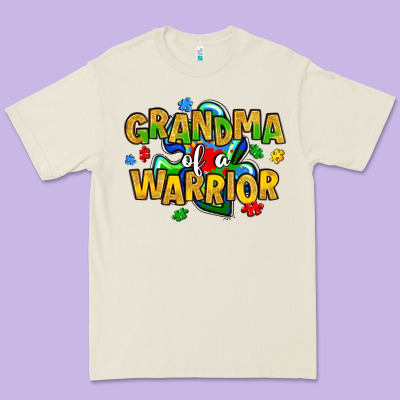 Grandma Of A Warrior Premium Tee Designed By Artiststas