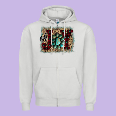 Oh Joy Christmas Zipper Hoodie Designed By Bettercallsaul