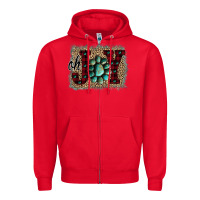Red Oh Joy Christmas Zipper Hoodie - Bettercallsaul