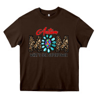 Chocolate Brown autism Heavy Core Tee - CowhideDigitalArt