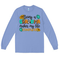 Colony Blue Being a Grandma Makes My Life Complete Long Sleeve Tee - MaliasSmallBusiness