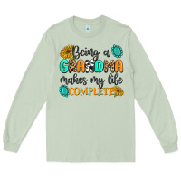 Matcha Being a Grandma Makes My Life Complete Long Sleeve Tee - MaliasSmallBusiness