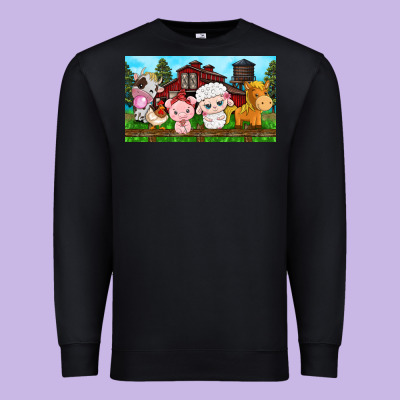 Cute Farm Animals Premium Sweatshirt Designed By Tumblerdesignbyshophia