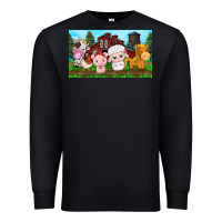 Black cute farm animals Premium Sweatshirt - TumblerDesignByShophia