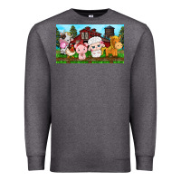 Charcoal Heather cute farm animals Premium Sweatshirt - TumblerDesignByShophia
