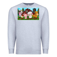 Heather Grey cute farm animals Premium Sweatshirt - TumblerDesignByShophia