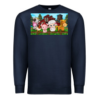 Navy cute farm animals Premium Sweatshirt - TumblerDesignByShophia