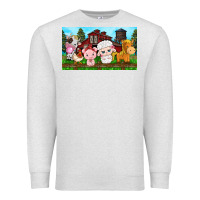 Oatmeal Heather cute farm animals Premium Sweatshirt - TumblerDesignByShophia
