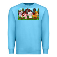 Ocean Blue cute farm animals Premium Sweatshirt - TumblerDesignByShophia
