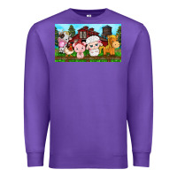 Purple cute farm animals Premium Sweatshirt - TumblerDesignByShophia