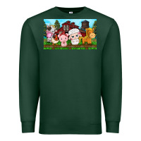 Sports Green cute farm animals Premium Sweatshirt - TumblerDesignByShophia