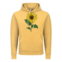 Vintage Mustard Sunray yellow sunflower Vintage Hoodie - LillyAllenDesigns