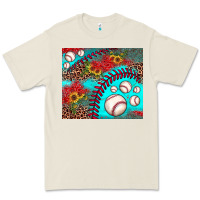Bone baseball leopard turquoise sunflower Premium Tee - JahusDesignShop