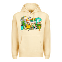 Pina Colada Football coffee cups Premium Hoodie - HowdyJamesFarm