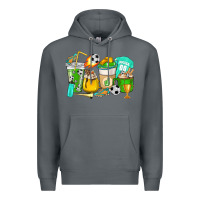 Rock Football coffee cups Premium Hoodie - HowdyJamesFarm