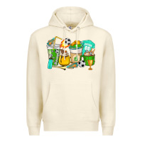 Sandshell Football coffee cups Premium Hoodie - HowdyJamesFarm