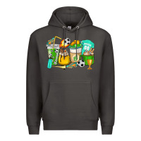 Smoke Football coffee cups Premium Hoodie - HowdyJamesFarm