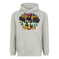 Moon Dust Let's get lit America Eagle 4th of july Heavyweight Hoodie - HowdyJamesFarm