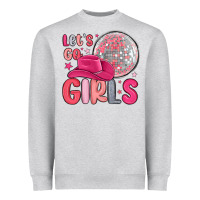Heather Grey let s go girls Heavyweight Sweatshirt - MaliasSmallBusiness