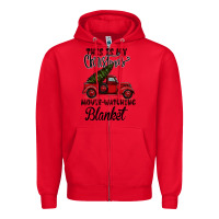 Red This is My Christmas Movie Watching Blanket Zipper Hoodie - Bettercallsaul