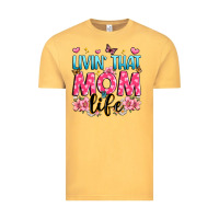 Vintage Mustard livin' that mom life Vintage Tee - JahusDesignShop