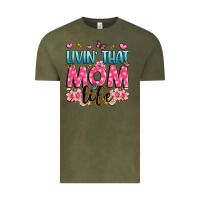 Vintage Olive livin' that mom life Vintage Tee - JahusDesignShop