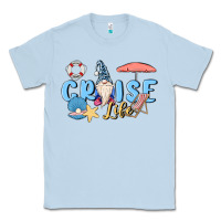 Dusty Blue cruise life sailor gnome Classic Tee - MaliasSmallBusiness